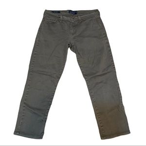 LUCKY BRAND Sofia Capri military green pants 6 / 8